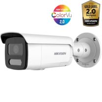 Hikvision ColorVu DS-2CD2T47G2-LSU/SL 4MP Microfoon, Speaker en Strobe Light Bullet Netwerk Camera