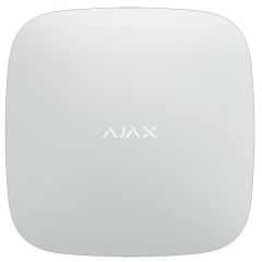 Ajax Hub 2 Plus, white, with 2x GSM, Wifi and LAN communication.